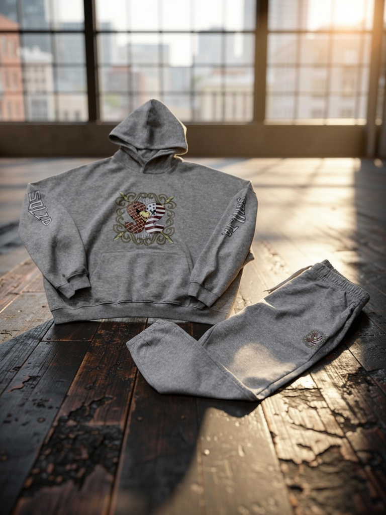 Solid Soulja® Big Logo Hoodie Tracksuit