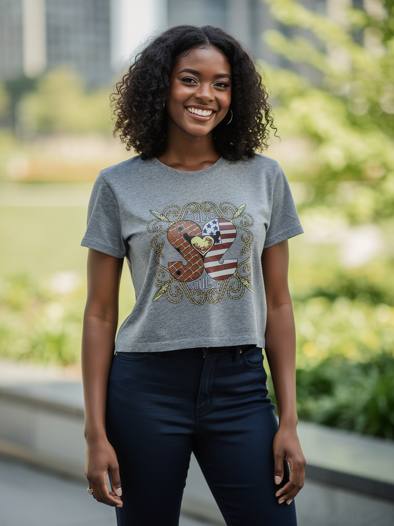 Ladies Solid Soulja® Crop Top